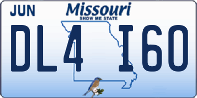 MO license plate DL4I6O