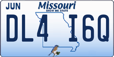 MO license plate DL4I6Q