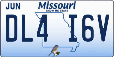 MO license plate DL4I6V