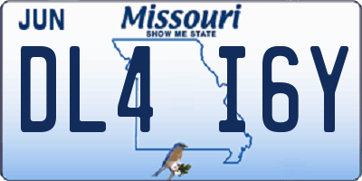 MO license plate DL4I6Y