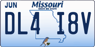 MO license plate DL4I8V