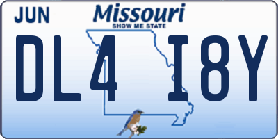 MO license plate DL4I8Y
