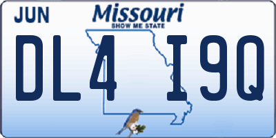 MO license plate DL4I9Q