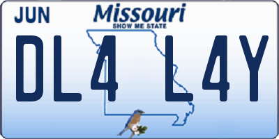 MO license plate DL4L4Y