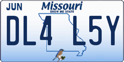MO license plate DL4L5Y