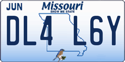 MO license plate DL4L6Y