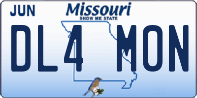MO license plate DL4M0N