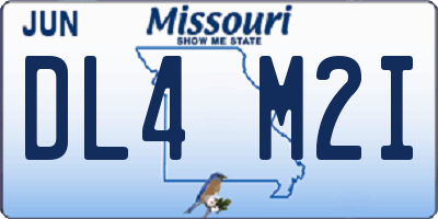 MO license plate DL4M2I