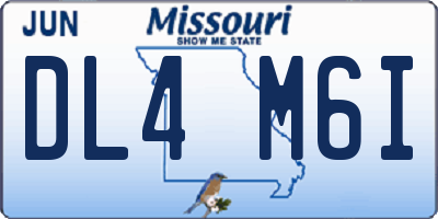 MO license plate DL4M6I