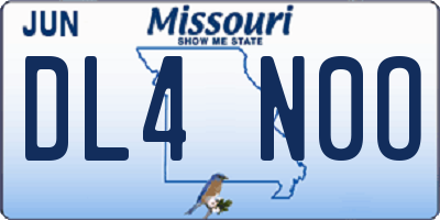 MO license plate DL4N0O