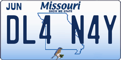 MO license plate DL4N4Y
