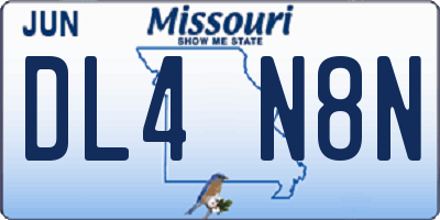 MO license plate DL4N8N