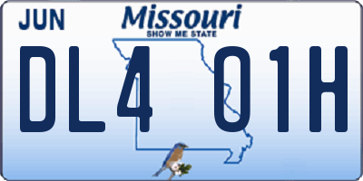 MO license plate DL4O1H