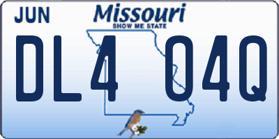 MO license plate DL4O4Q
