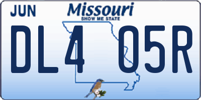 MO license plate DL4O5R