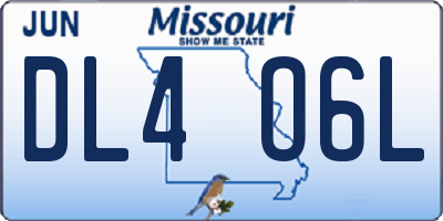 MO license plate DL4O6L