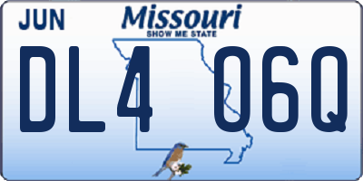 MO license plate DL4O6Q
