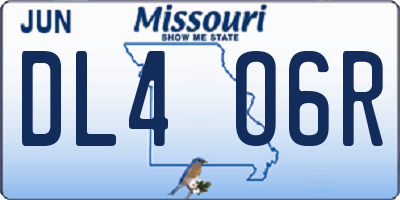 MO license plate DL4O6R