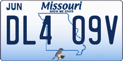 MO license plate DL4O9V