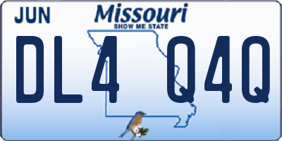 MO license plate DL4Q4Q