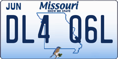 MO license plate DL4Q6L