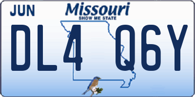 MO license plate DL4Q6Y
