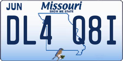 MO license plate DL4Q8I