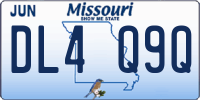 MO license plate DL4Q9Q