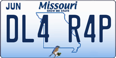 MO license plate DL4R4P