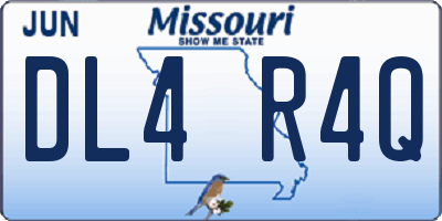 MO license plate DL4R4Q