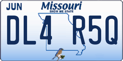 MO license plate DL4R5Q