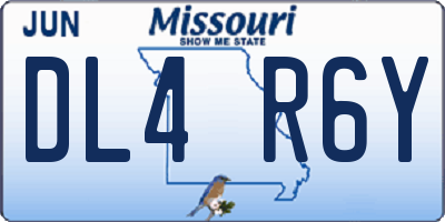 MO license plate DL4R6Y