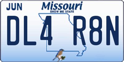 MO license plate DL4R8N