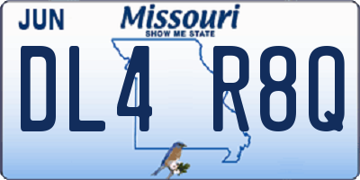 MO license plate DL4R8Q