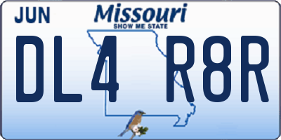 MO license plate DL4R8R