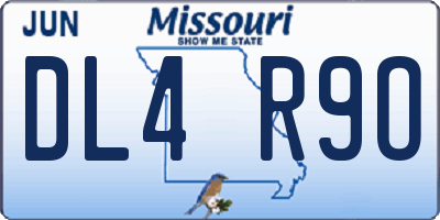 MO license plate DL4R9O
