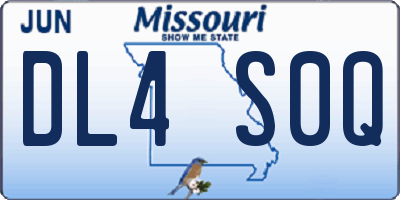 MO license plate DL4S0Q
