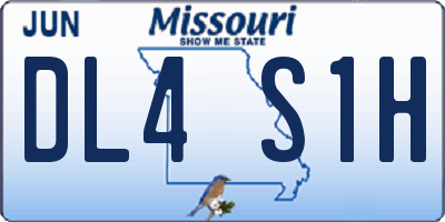 MO license plate DL4S1H
