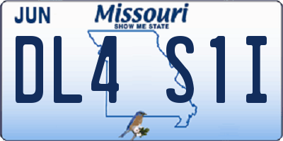 MO license plate DL4S1I