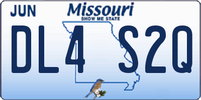 MO license plate DL4S2Q
