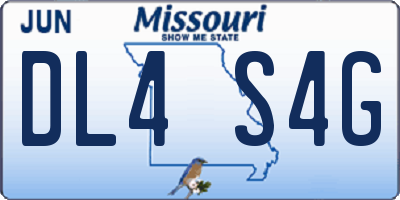 MO license plate DL4S4G