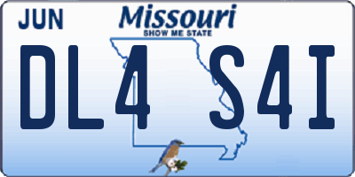 MO license plate DL4S4I