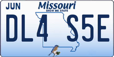MO license plate DL4S5E