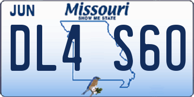 MO license plate DL4S6O