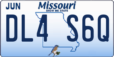 MO license plate DL4S6Q