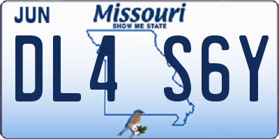 MO license plate DL4S6Y