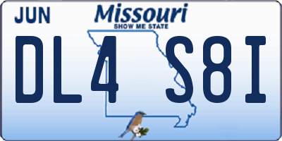 MO license plate DL4S8I