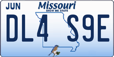 MO license plate DL4S9E