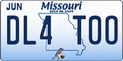 MO license plate DL4T0O