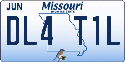 MO license plate DL4T1L
